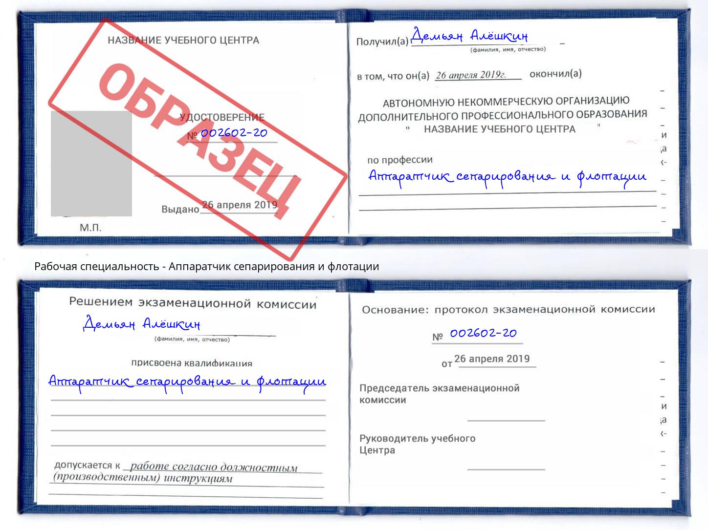 Аппаратчик сепарирования и флотации Борзя