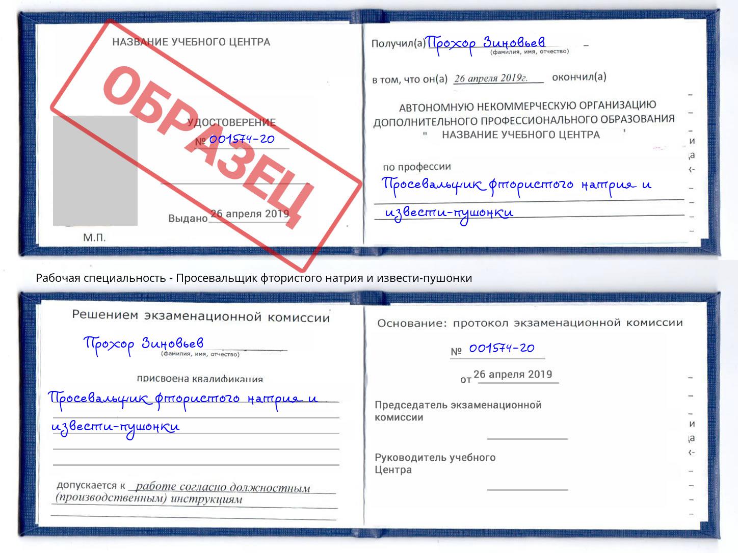 Просевальщик фтористого натрия и извести-пушонки Борзя